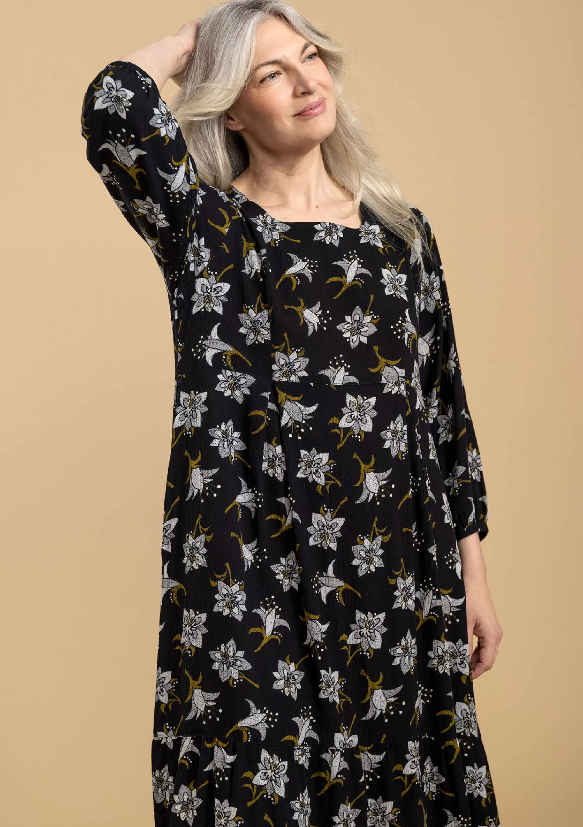 Kleider | Kleider im Hippie-Stil^Gudrun Sjödén Webkleid Aus Viskose schwarz