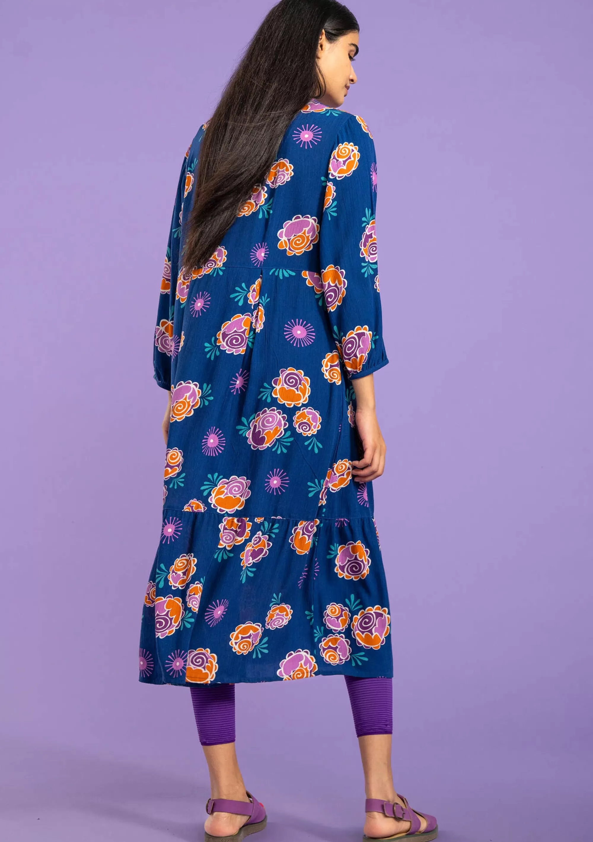 Kleider | Kleider im Hippie-Stil^Gudrun Sjödén Webkleid Aus Viskose indigoblau