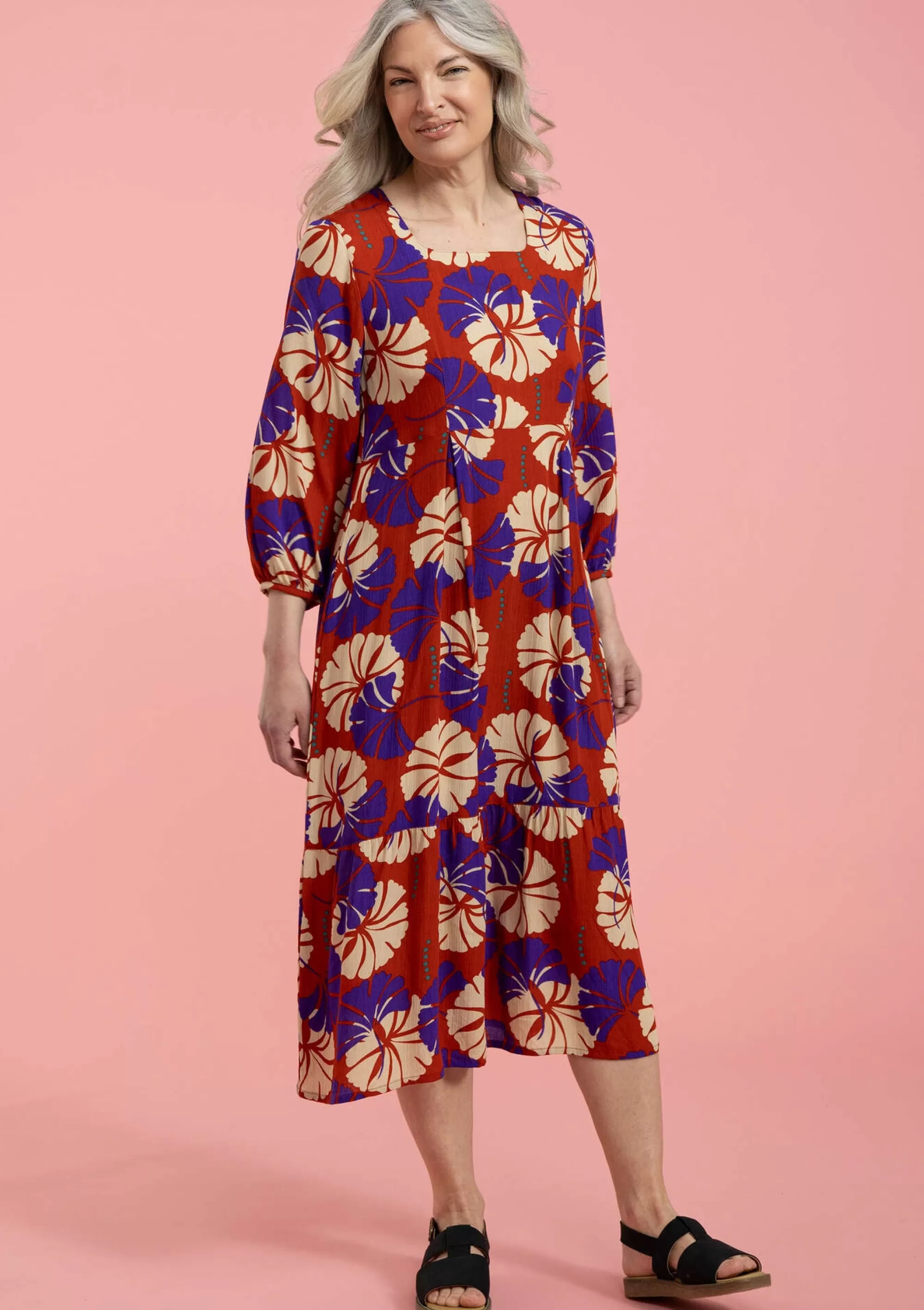Kleider | Kleider im Hippie-Stil^Gudrun Sjödén Webkleid Aus Viskose kupfer