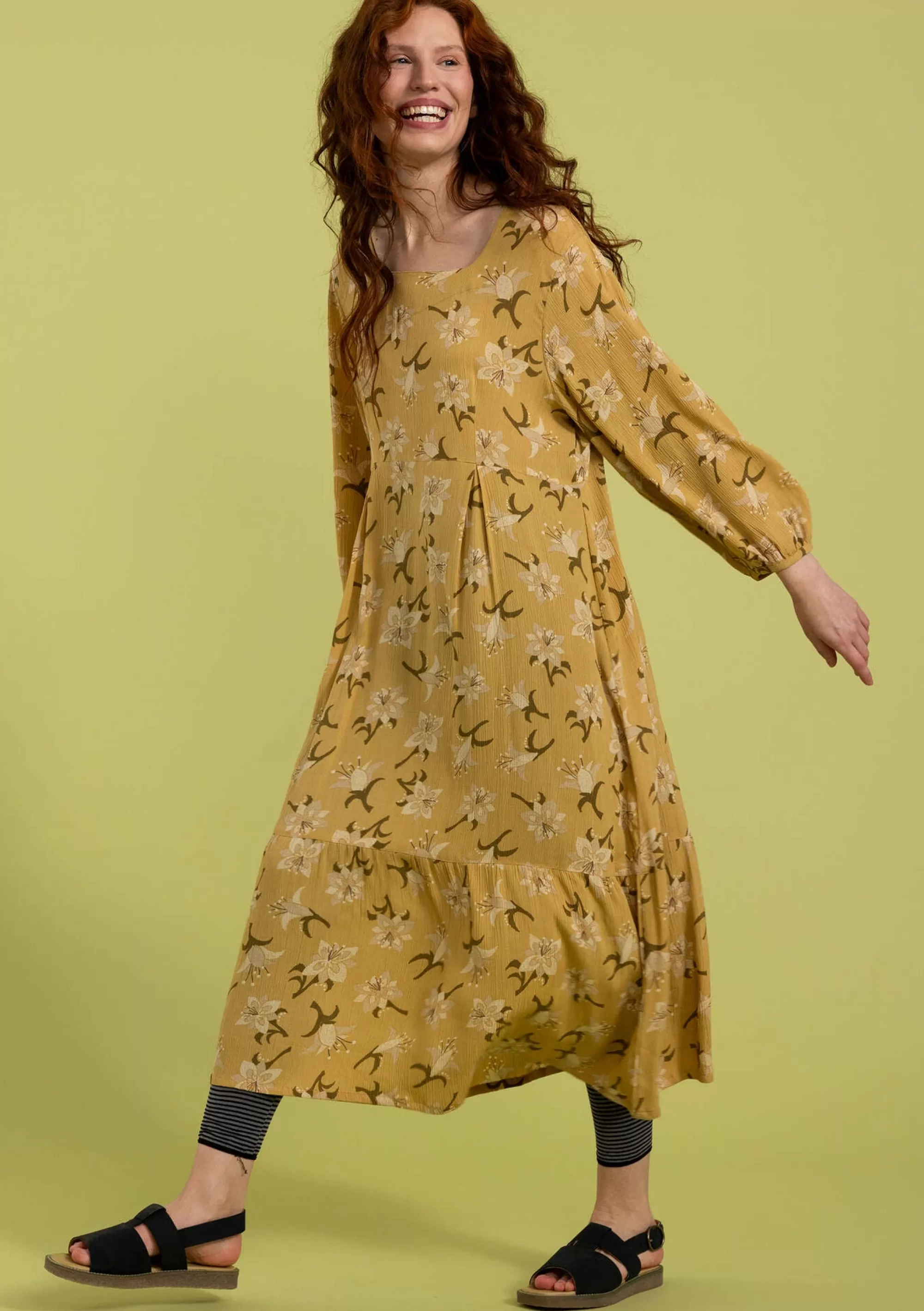 Kleider | Kleider im Hippie-Stil^Gudrun Sjödén Webkleid Aus Viskose roggen