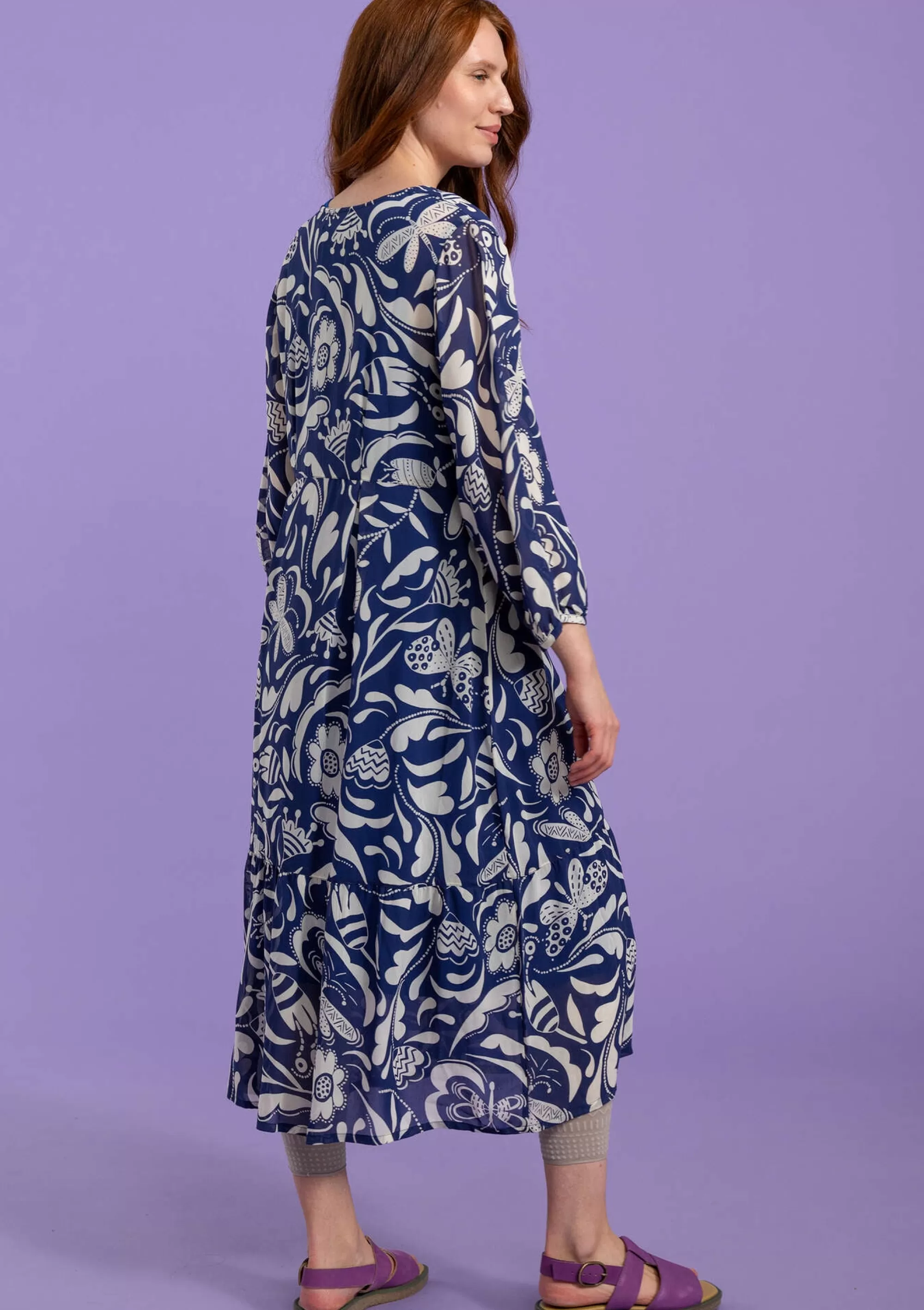 Kleider | Kleider im Hippie-Stil^Gudrun Sjödén Webkleid Trollslända Aus Viskose mitternachtsblau